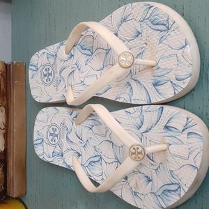 TORY BURCH FLIP FLOPS SZ 8 WOS